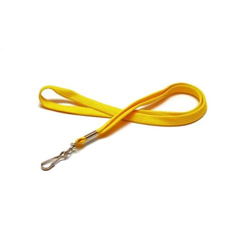 Cordon lanyard avec mousqueton métal