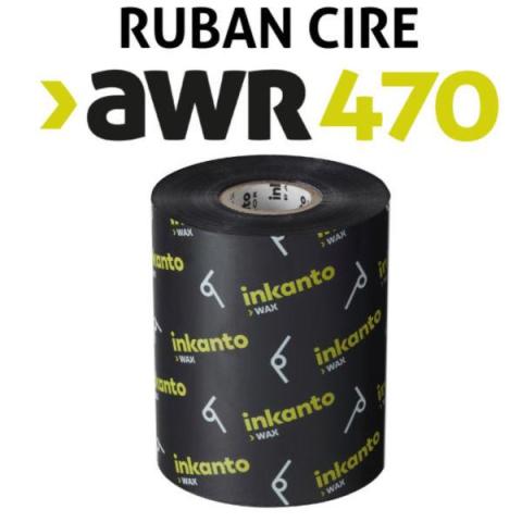 Ruban transfert thermique INKANTO noir AWR 470 cire - 152 mm