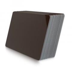 Cartes PVC MARRON brillant 0.76mm