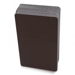 Cartes PVC MARRON brillant 0.76mm