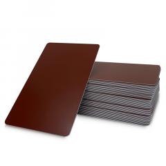 Cartes PVC MARRON mat 0.76mm