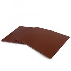 Cartes PVC MARRON mat 0.76mm