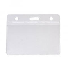 Porte-badge souple PVC Recyclé horizontal - Lot de 100