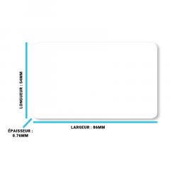 Dimensions carte de proximité PAC 21030 / 21018 KeyPAC (x10) - 125 kHz