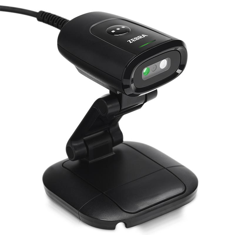 Scanner fixe Zebra DS55 noir avec support