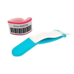 Bracelet hôpital en mousse - Pour nourrisson (lot de 100) - exemple d'utilisation